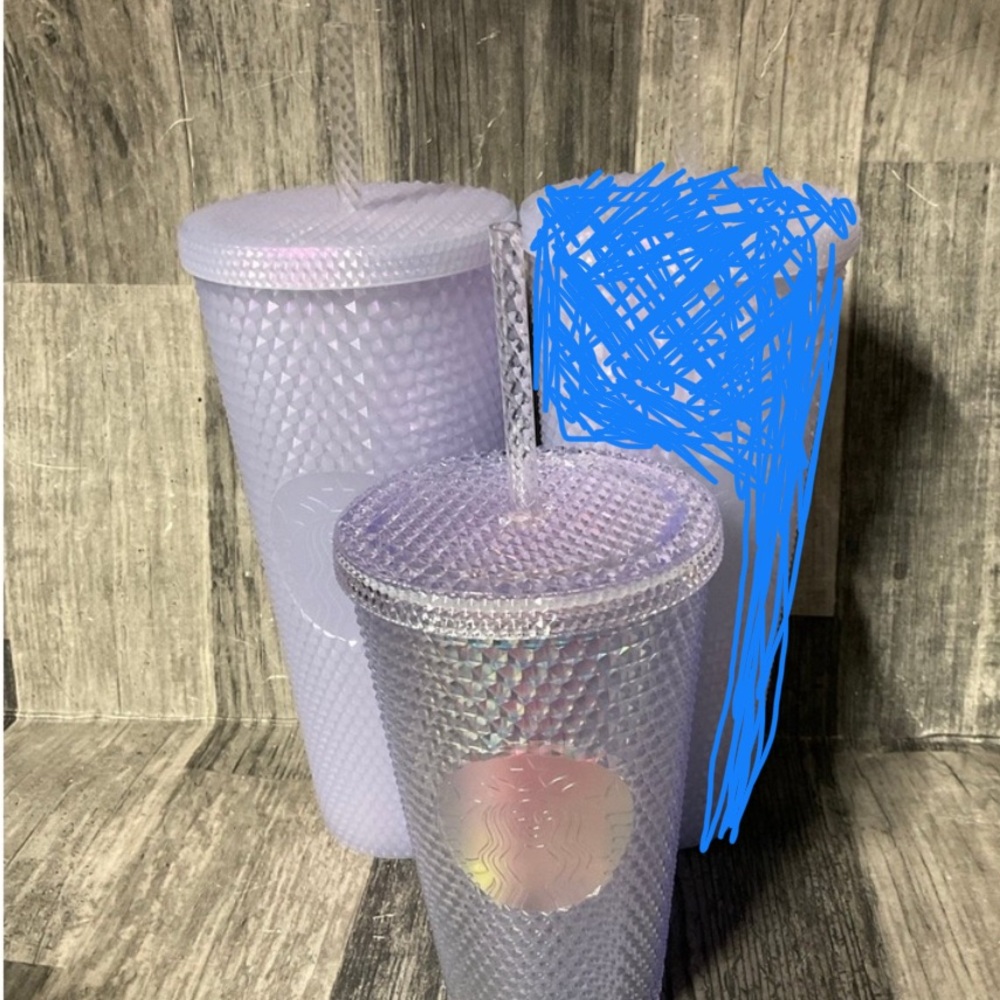 Starbucks 2021 Holiday Icy Studded Tumbler Bundle NWT